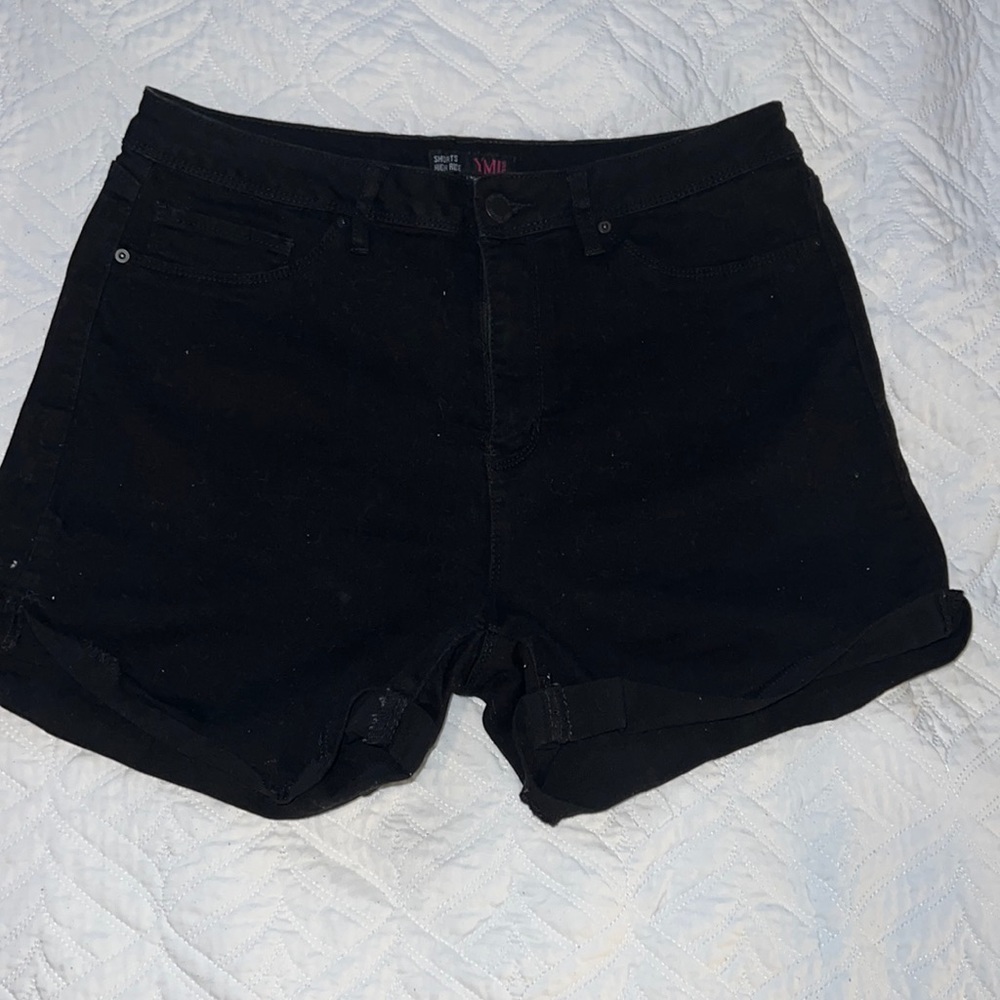 YMI black high rise shorts in size 13